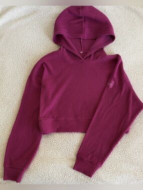 ALO Yoga Muse Hoodie, size L - Raspberry Sorbet